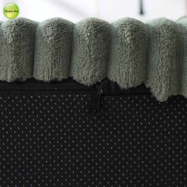 Striped Velvet Green Couch Chenille Sleeper Sofa Armchair With Ottoman