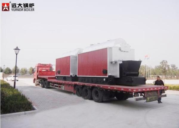 Q345R Material Biomass Hot Water Boiler Cocoshell Fired ISO9001 Certification