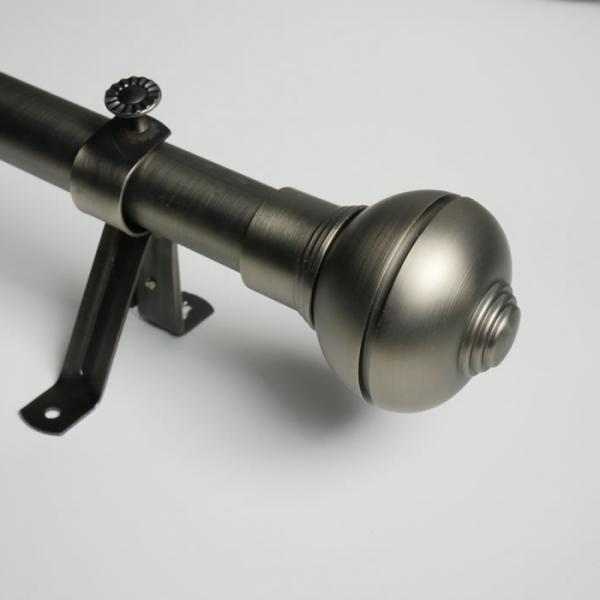 Home Decoration Plating Iron Adjustable Curtain Rod Finials