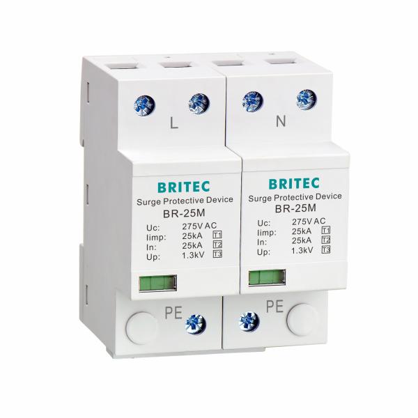 BRITEC BR-12.5M 3P Type 1 12.5kA 3 Phase Surge Protective Device SPD Arrester 12.5ka surge suppressor industrial Surge Lightning Protection