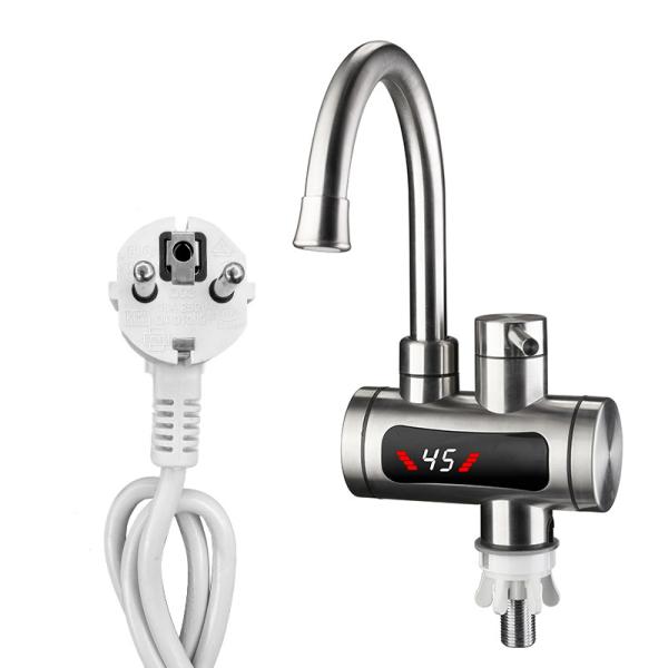 304 Stainless Steel Instant Heating Bathroom Hot And Cold Water Faucet
