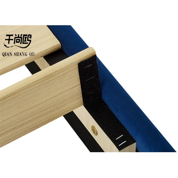 Home Stitching Tall Upholstered Bed / Linen Upholstered Queen Bed