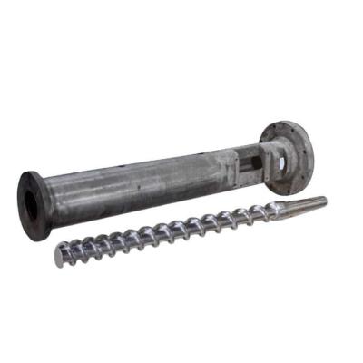 Factory Extruder Hot And Cold Feed Rubber Screw Barrel alloy steel For Plastic Rubber Machine
