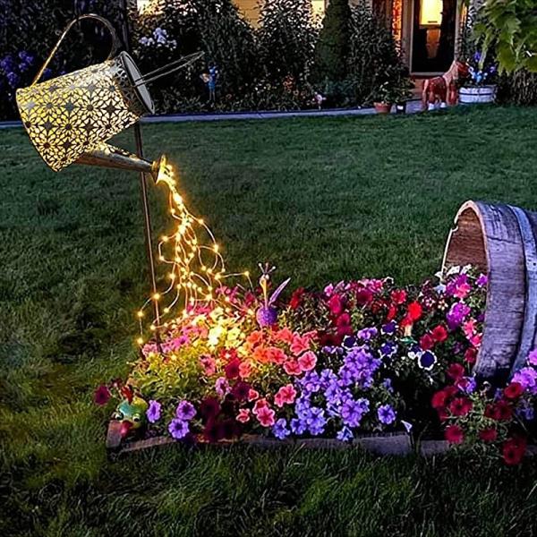 2700K Solar Kettle Light Hollow Garden Landscape Path String Light