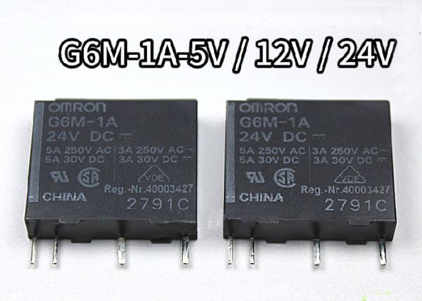 Omron Relay G6M-1A-24VDC, G6M-1A-12VDC, G6M-1A-5VDC 5A (4 Pin)