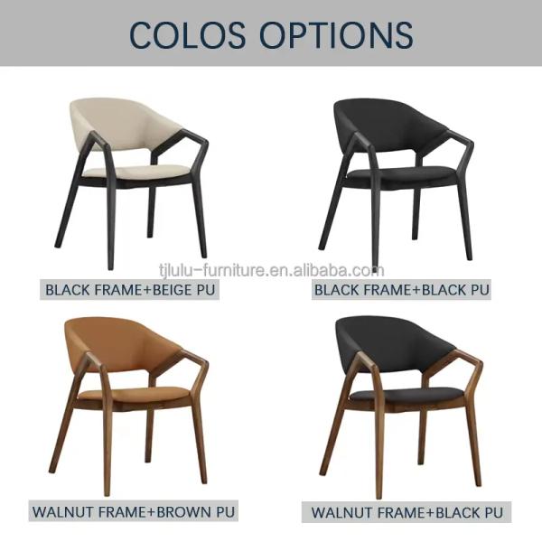 Modern Dining Room Chair Nordic Style Solid Wooden Chairs for Restaurant W58*D61*H80CM Mail Packing Y
