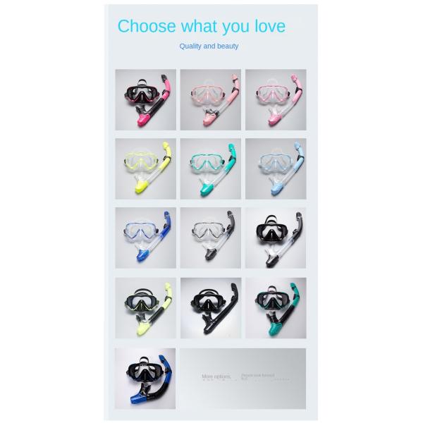 Full Dry Breathing Adult Diving Mask Snorkeling Diving Mask High Definition