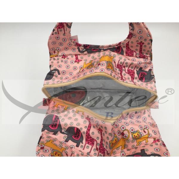 Pink Color Kids Neoprene Lunch Bags , Lightweight Cooler Bag For Children