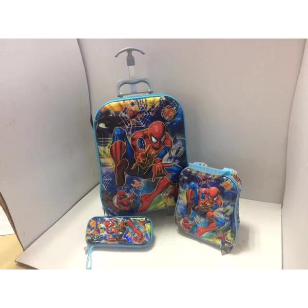Hot sale 6D Kids Trolley 3 pcs / trolley school bags / children travel bags