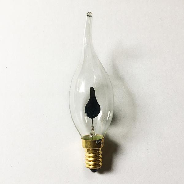 C35 3w E14 Led Flame Light Bulb That Look Like Flames 1400-1600 K Ce Rohs Approved