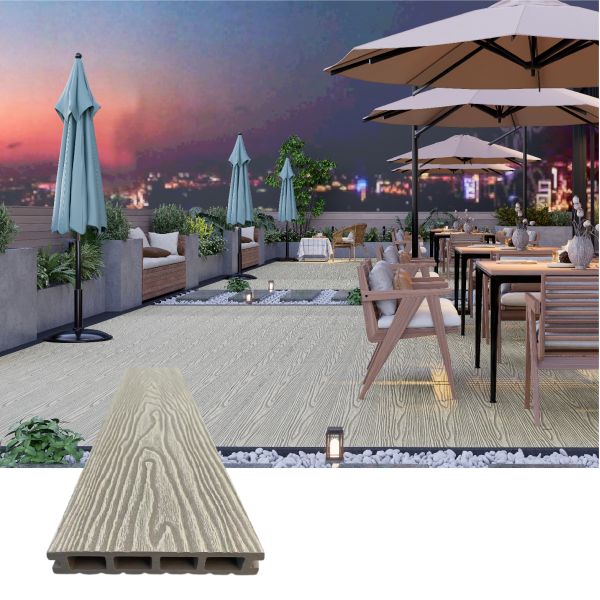 Exterior WPC Wall Panel Outdoor Waterproof Composite Wood Panels for Building Decoration