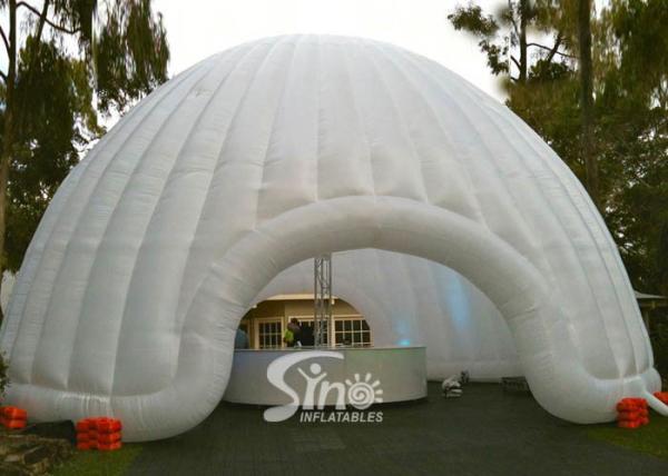 8m dia. trade show led light inflatable dome tent made of best pvc coated nylon