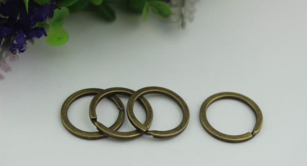 Hang Chain Hook DIY Craft Key Hardware Nickel Color Iron Round Flat Split Key Ring