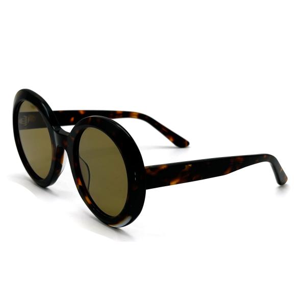 AS101 Round Womens UV Protected Acetate Sunglasses with CR 39 Lenses