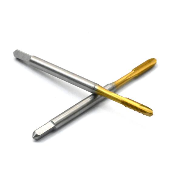 Tap for metric thread for through hole straight flute spiral web thining of chamfer M3X0.5