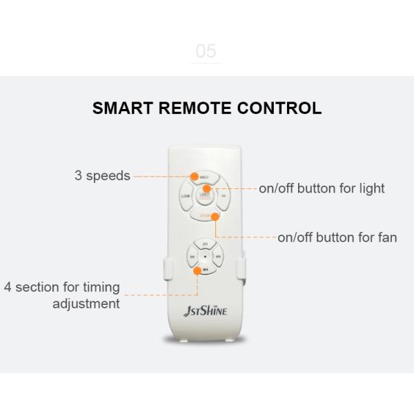 Estilo Europeu Engenharia Comercial Ventilador de Tecto lâmina de metal para sala de estar silenciosa