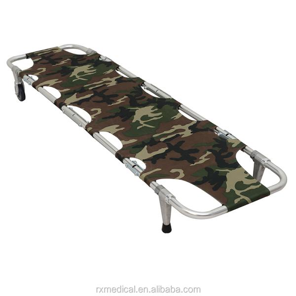 Camouflage Foldable Stretcher Bed CE Emergency Foldable Rescue Stretcher