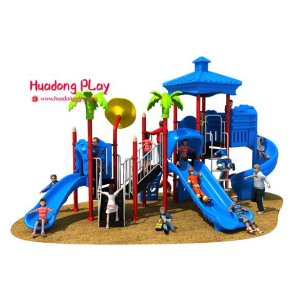 Vivid Color Image Kids Plastic Slide , Shopping Mall Outdoor Play Slide 32m³