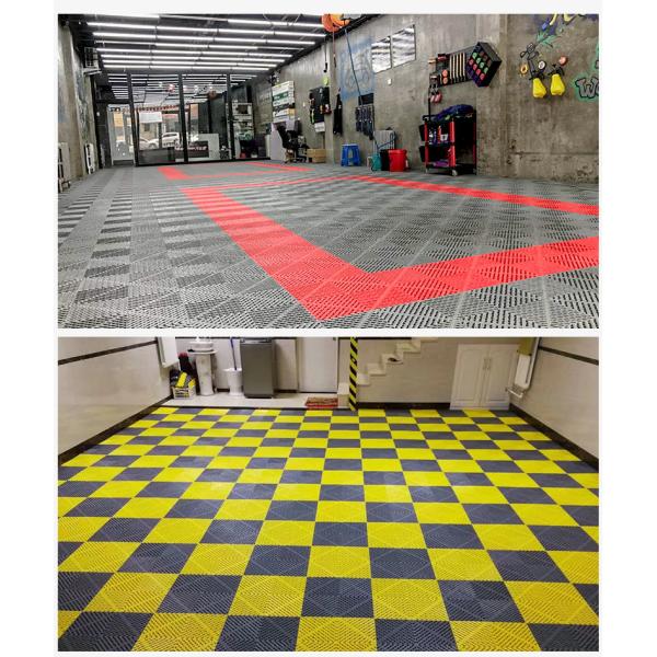 Car Wash Shop Floor Grille PP 40*40*2cm Grid Board Floor Mat Grid Floor Multi-Function