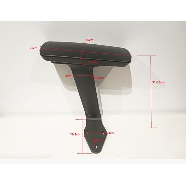 Height Adjustable Office Chair Armrests with 360° Rotation and Ergonomic Design for Enhanced Comfort