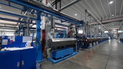 6mm-24mm Finished Outer Diameter Wire Extrusion Machine 80m/Min