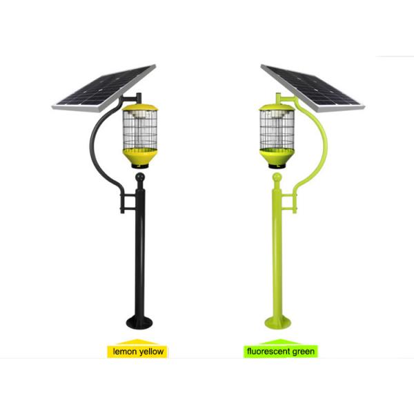 Solar Cylinder Mosquito Killer Lamp Outdoor Courtyard Waterproof Orchard Insect Killer Farm Fly Killer With Pole