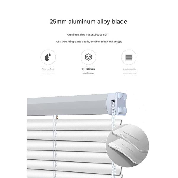 Modern Design Shutters for Waterproof and Antifouling Aluminum Louver Curtain in Toilet Kitchen Balcony Living Room
