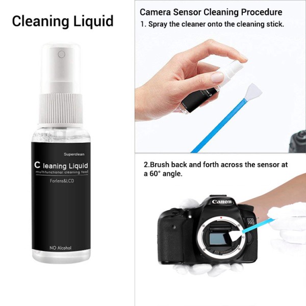 13 In 1 Camera Lens Cleaning Kit Portable DSLR Cleaning Set Reusable For Camera Maintenance