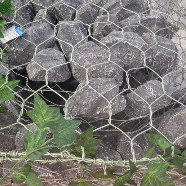 Mesh Size 60mm X 80mm Retaining Wall Gabion Baskets PVC Wire