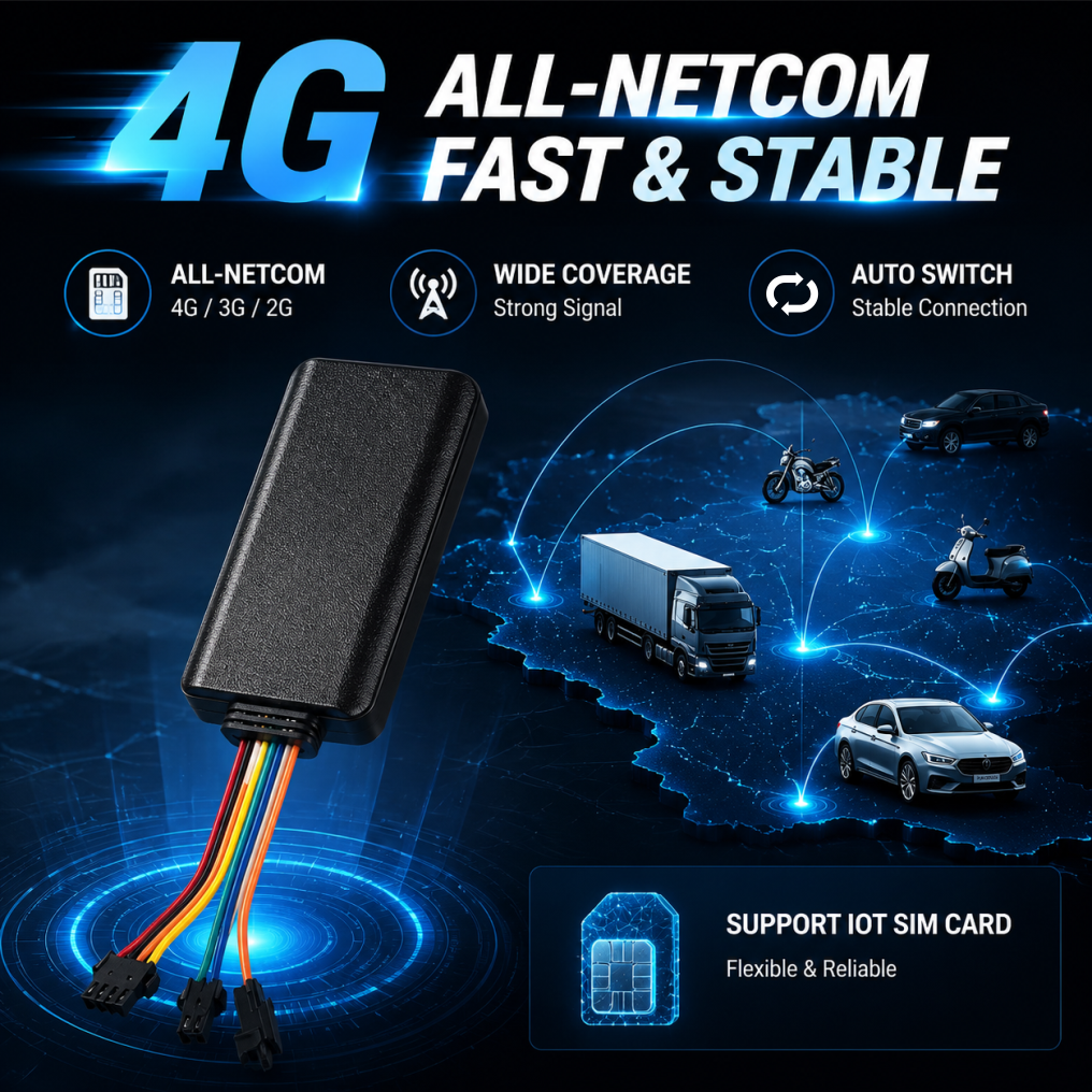VF03 4G Full-Network Vehicle GPS Tracker