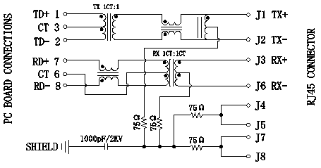Гнезда RJ45 HR911102A промышленные с 10/100 разъемами I/O данным по Magnetics
