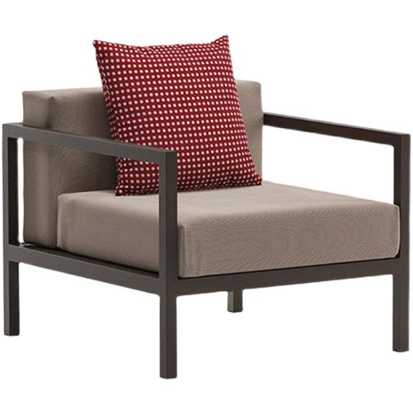 Outdoor Sofa Courtyard Terrace Three Person Leisure Living Room Leisure Aluminum Alloy Sofa Set