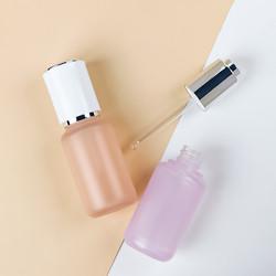Amber Skin Care Plastic Bottle Custom Lotion Bottles With Dropper Disc Cap