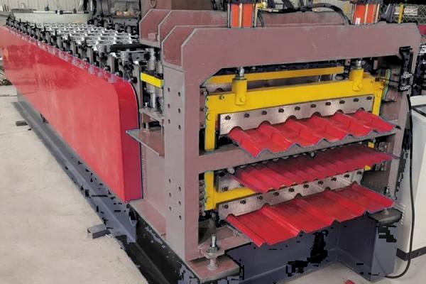 3 Profiles in one 0.3-0.8mm Galvanized Steel Metal Roofing Sheet Making Machine