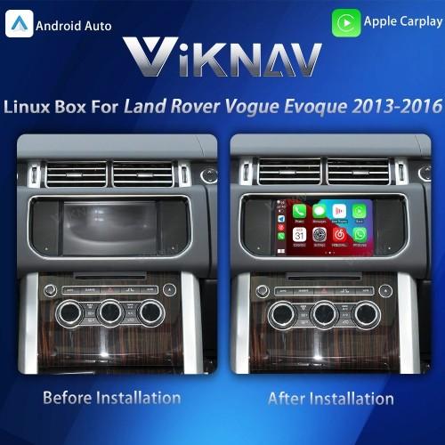 Boîtier d'interface Linux ViKNAV pour Land Rover Evoque 2013-2016 avec CarPlay sans fil
