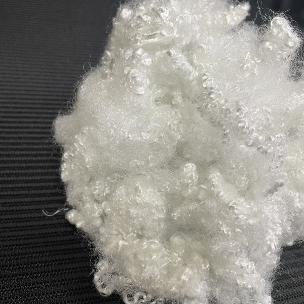 7D*64mm Hollow Conjugated Fiber Non-Silicone Non-Fluorescent Polyester Staple Fiber for Baby-Safe Textile Filling