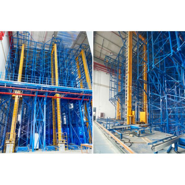 Double Deep pallet Stacker Crane ASRS, Floor Supported SRM(Storage Retrieval Machine), Automatic Storage And Retrieval System,Room Temperature Warehouse and Cold Storage