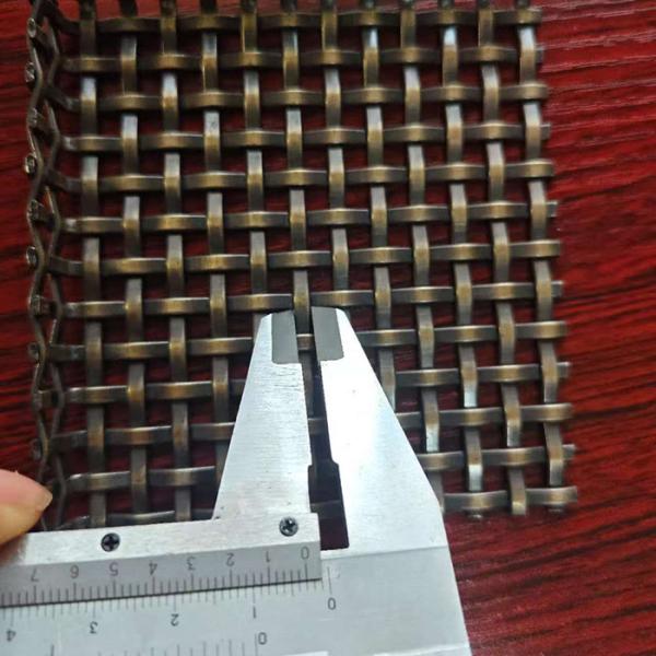 Brass Metal Stainless Steel Elevator Decorative Architectural Woven Wire Mesh Panel Curtain For Cabinet Doors
