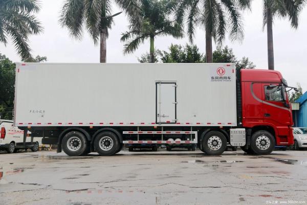 Dongfeng DFH5310 Diesel 14 Gear 465 Hp Half Row High Roof 8X4 9.4m AMT Automatic Refrigerated Truck