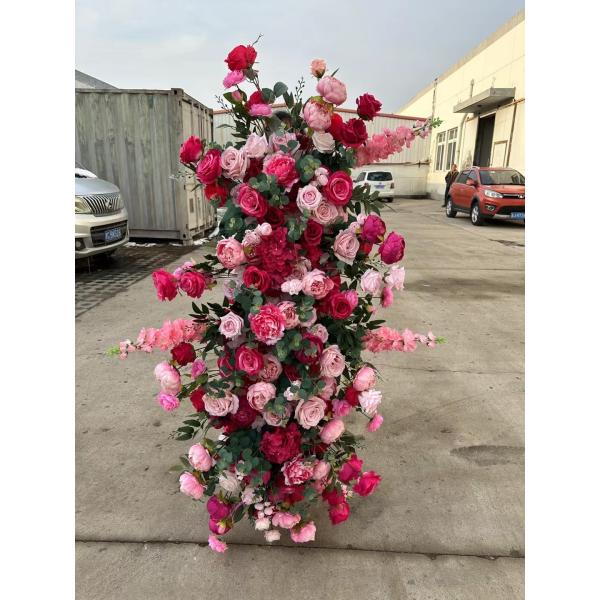 Wedding Decoration Supplies Custom Color Silk Wedding Floral Table Runner Sweetheart Table Artificial Flowers