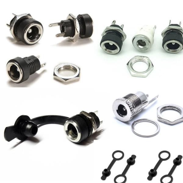 5.5mm X 2.1mm CQC Dc Power Jack Female Panel Mount Connector