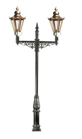 Outdoor / Indoor Cast Iron Light Pole For Garden Street Decorative