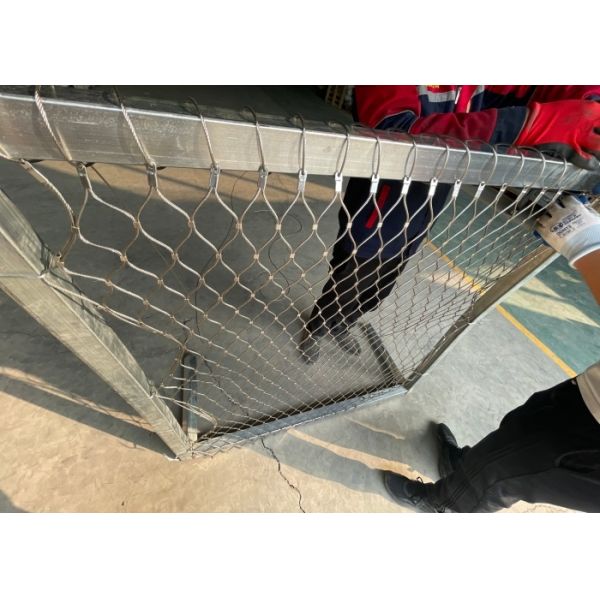 Bear 200KG Weight 50mm Hole size Ferruled Type Wire Rope Mesh for safety protection