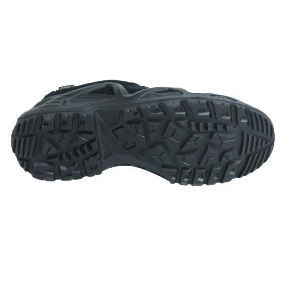 Shengjie OEM Black Hiking Mesh Lining Anti slip PUPU Sole LOGO Customized Army Shoes for High Durability