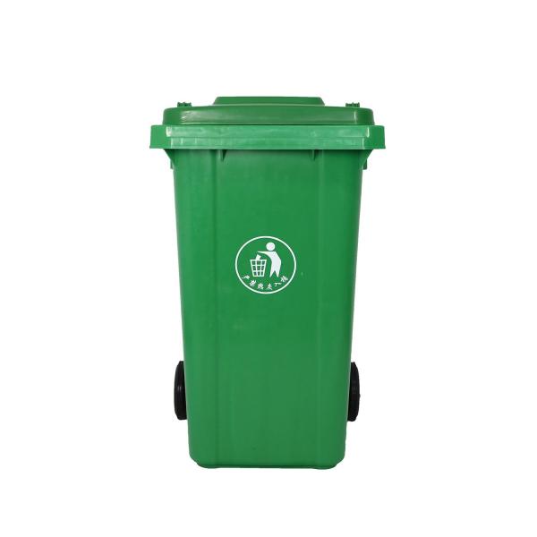 Hospital recycle outdoor 240L trash can plastic dust bin with wheels