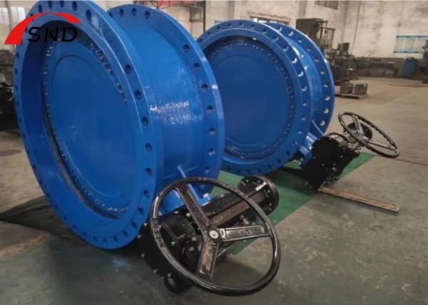 DN2000 Large Diameter Flange Butterfly Valve - Ductile Iron Material for Industrial Use