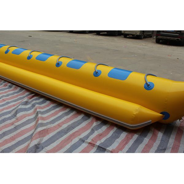 Green Blue 0.9mmPVC Inflatable Banana Boat Fly Fish 5 Seats