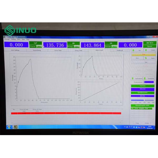 Máquina de ensayo de tracción de doble brazo con sensores de 3kN/5kN y dispositivo de deformación