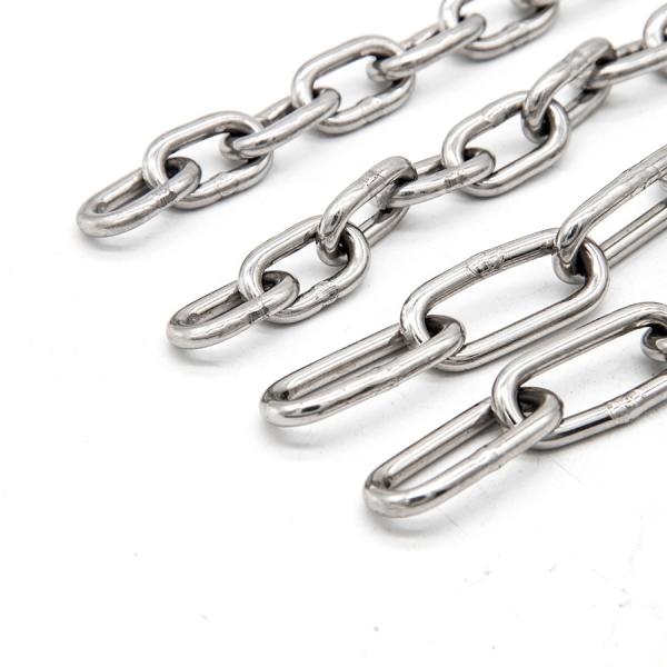 18 Inches Stainless Steel Long Link Chain 2mm Stainless Steel Chain Corrosion Resistance