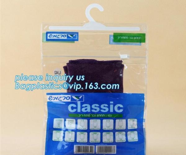 Stationery Set Transparent Plastic Bow Handle Hanger Zipper Lock Cosmetic Pvc Bag With K,Hanger Plastic Hook Bag F